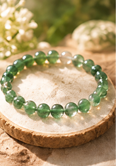 Moss -  Green Crystal Bracelet