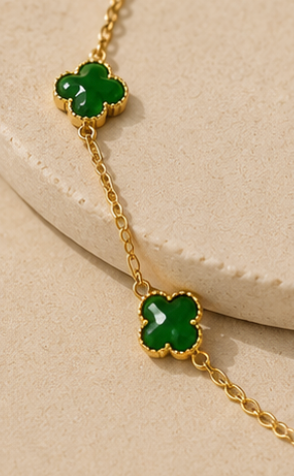 Jade Clover Necklace
