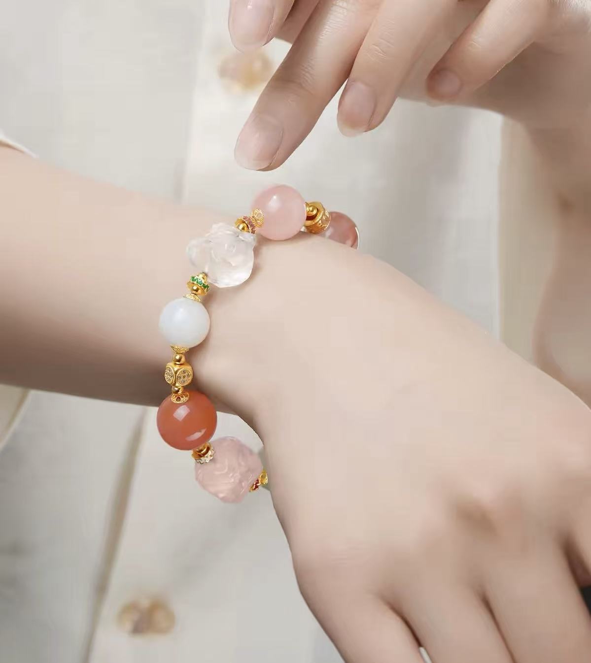 Auspicious Garden Gemstone Bracelet
