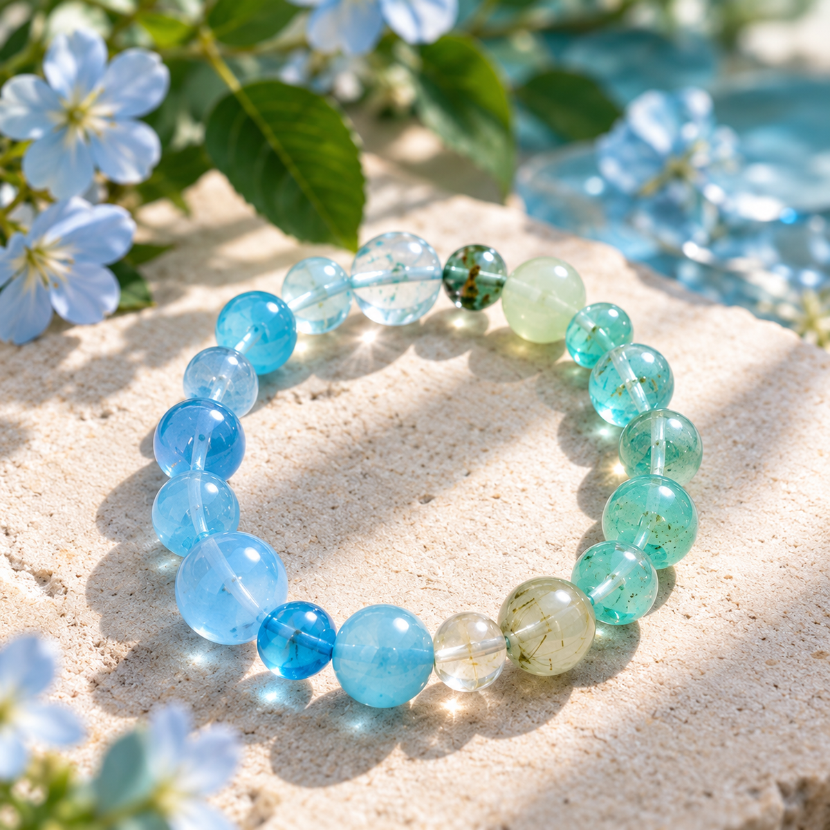 Wood & Fire Harmony Gemstone Bracelet