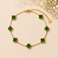 Jade Clover Bracelet