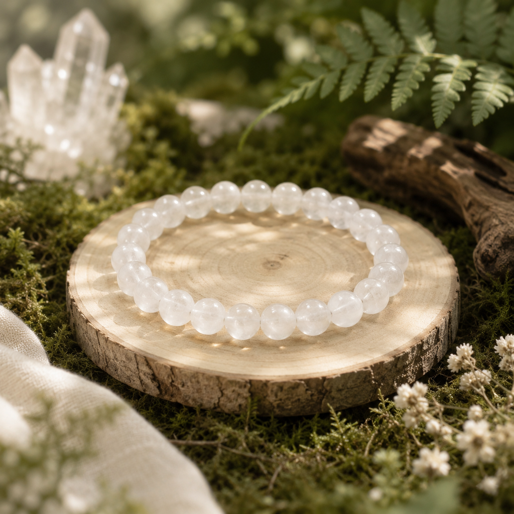 Moonveil - White Crystal Bracelet