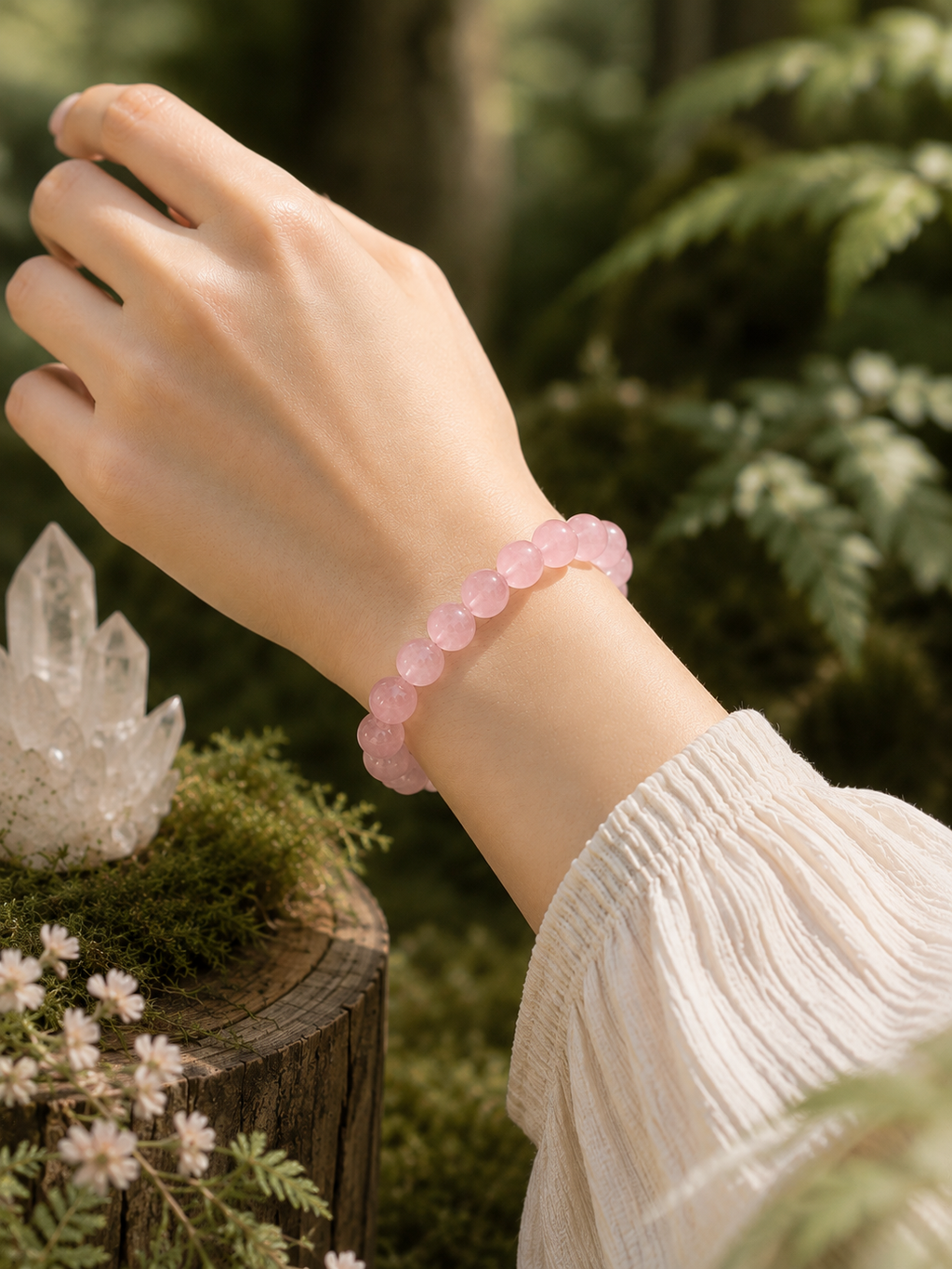 Blossom – Rose Quartz Bracelet