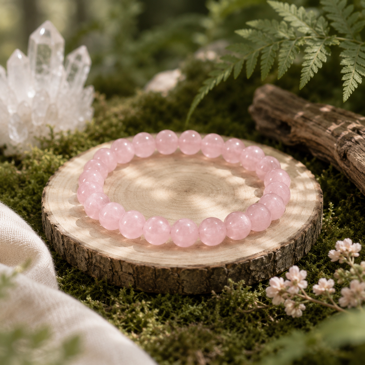 Blossom – Rose Quartz Bracelet