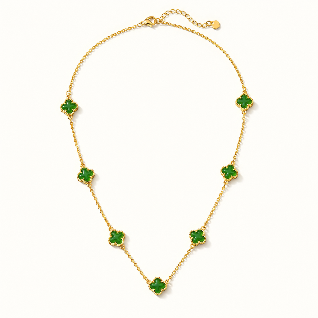 Jade Clover Necklace