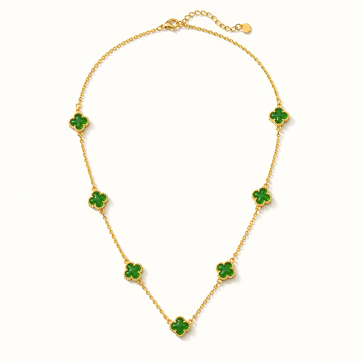 Jade Clover Necklace